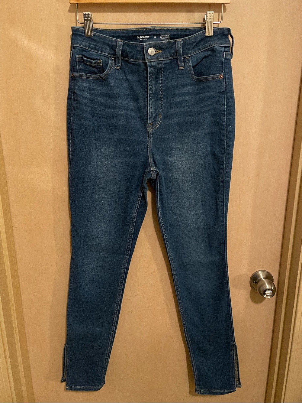 Old Navy High Rise Skinny Jeans with Side Slits